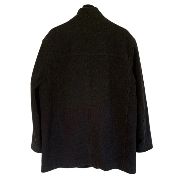 Andrew Marc Charcoal Wool Blend Bib Overcoat - Picture 3 of 10